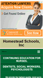 Mobile Screenshot of homesteadschools.com